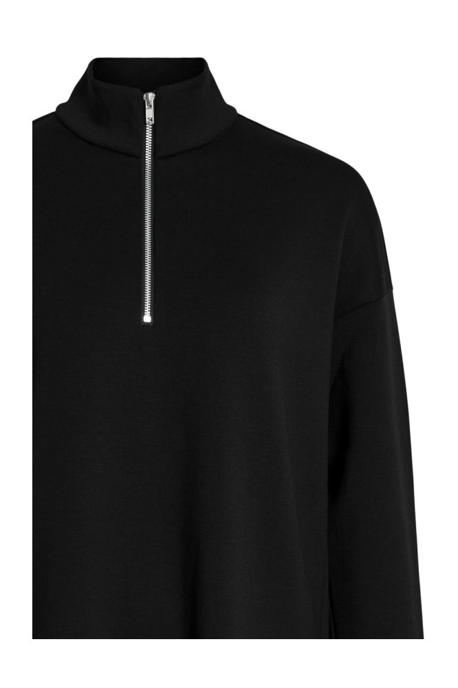 VISANDY L/S HIGH NECK SWEAT DRESS 14107646 Black